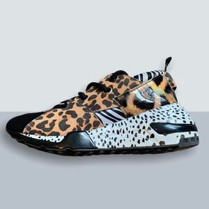Steve Madden Multi Animal Print Fashion Sneaker Size 3
